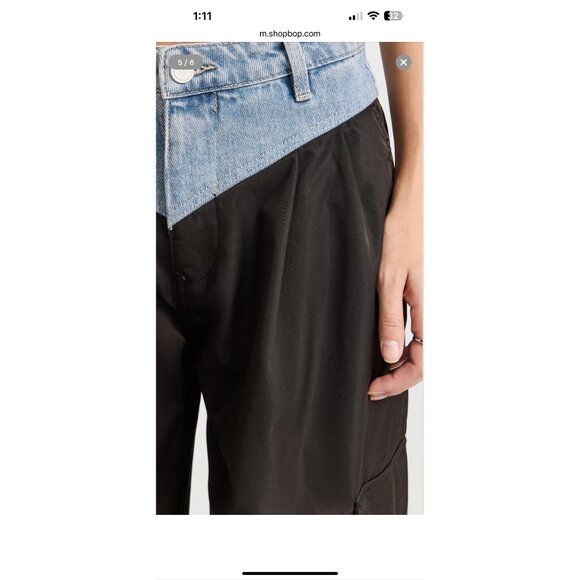BLANKNYC By Anthropologie Cold Gem Trousers Womens Two-Tone Cargo Pants Size 31 - Picture 15 of 16